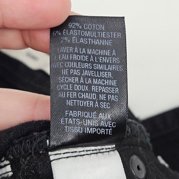 Nili Lotan Skinny Jean Black Frayed Hem Women’s Size 28 Classic Denim Minimalist - Picture 7 of 10